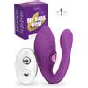MySecretCase Vibratoreper Donna Professionale Wireless - Vibratore Clitoride Per Donna Squirt, Stimolatore Per Clitoride Vibrante Con Telecomando, Succhia Clotoride Sextoys Donne Coppie (Viola)