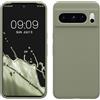 kwmobile Cover per Google Pixel 8 Pro Custodia - Back Case per Smartphone in Silicone TPU - Protezione Gommata - verde grigio