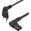 XRX Cavo di alimentazione di ricambio per televisori Samsung (24, 32, 40, 43, 48, 49, 50, 55, 60, 65, 75, UN40, UN43, UN48, 90 gradi, 18AWG, 2 pin a C7 a forma di L, 3 m