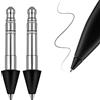 REEYEAR Penna sottile in acciaio inossidabile, 2 punte di ricambio, confezione da 2 compatibili con Microsoft Surface Slim Pen 2