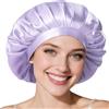 LitBear 22 Momme - Cuffia in seta per dormire, 100% seta di gelso, Silk Bonnet con fascia elastica, traspirante e regolabile per capelli ricci