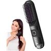 Sucritude Piastra Per Capelli Portatile - Spazzola Elettrica Arricciacapelli,Piastra Spazzola 2 In 1 Ionico Senza Fili Per Tutti I Tipi Di Capelli
