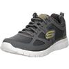 Skechers Burns- Agoura Uomo Scarpe da ginnastica, Grey, 46 EU
