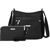 Baggallini La nuova collezione classica Uptown Bagg, nero, Taglia unica