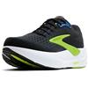 BROOKS Ghost Max 3, Sneaker Uomo, Nero Navy Acido Lime, 44 EU
