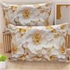 PETTI Artigiani Italiani - Coppia di Federe Cuscino 60x40 cm in Microfibra, Cuscini Arredo Camera da Letto, Divano, Salotto, Set 2 Fodere Copricuscino, Federa Floreale 33, 100% Made in Italy