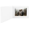 Golden State Art, Pack of 25, 5x7 or 7x5 Photo Folders, Cardboard Picture Frame, Paper Frame Cards, Greetings/Invitation Special Events: Graduation, Christmas, Wedding(White)