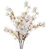 Sunm Boutique Set di 3 rami di ciliegio in seta, fiori di ciliegio artificiali, decorazione per la casa e per matrimoni