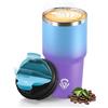 HoneyHolly Termos Caffè 600 ML, Tazza termica Riutilizzabili Prova di Perdite, Bicchiere Termico, Acciaio Inox 304, Travel Mug per Caffè Caldo e Freddo, Latte e Tè