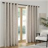 Curtina Talon - Tende con occhielli, per soggiorno, 229 x 183 cm, 100% poliestere riciclato, filtro leggero, tessuto jacquard testurizzato, colore: grigio
