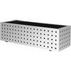 OFITURIA Jardinera para Exterior Grande Rectangular con Ruedas Macetero para Plantas Artificiales Apto para Parques y Jardines