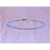 Bundela Gems Bracciali A++ Delicati 2-3 mm acquamarina e opale sfaccettati rotondi perline...