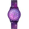 Cander Berlin MNA 4030 G Orologio da polso per bambini, 3 ATM, impermeabile, per bambini, ragazze, stelle, analogico, viola, cinghia