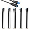 RUNCCI-YUN 2Paia connettore di Prolunga Ebike Julet a 5 Pin Impermeabile per Cavo per Bici Elettrica, Femmina e Maschio connettore Cavo di 5 Pin per Luce Bicicletta Elettrica(20 cm)