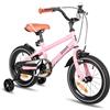 STITCH Vélo Enfant 16 Pouces pour garçons et Filles de 5 à 7 Ans, Vélo Enfant 16 Pouces avec stabilisateurs, rosa
