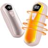 Tomatofrydan Scaldamani Ricaricabile,2 in 1 6000mAh Scalda Mani Portatile Elettrico, 5 Livelli di Riscaldamento,Scaldamani Usb Riutilizzabile,Regali di Natale per Campeggio All'aperto, Caccia,Raynauds (Verde)