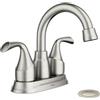 MOEN Idora 4 in. Centerset 2-Handle Bathroom Faucet in Spot Resist Brushed Nickel