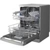 INDESIT I3F D641A X - Lavastoviglie Libera Installazione 14 Coperti, 9 Programmi e Cestello Removibile, Ciclo Rapido 28m, Silenziosa, Partenza Ritardata, Elettrodomestici Cucina Classe C 60Lx85Hx59P