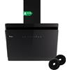 KKT KOLBE Cappa aspirante inclinata 60 cm A+++ | 782 m³/h | Aspirante e filtrante | Da parete | Design senza ostacoli | Vetro nero | Timer automatico | SensorTouch | Illuminazione LED | SOLO6005S