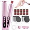 FIVAVA Rimozione calli elettrico - 2 in 1 - Set pedicure per pedicure elettrico con 9 livelli di velocità regolabili