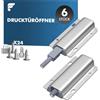 shinfly 6 pezzi Push to Open, apriporta a pressione con 24 viti, apriscatole magnetiche, apriporta cassetti, apriporta a pressione