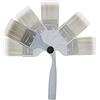 ROLLINGDOG Pennello da 2,5 con manico lungo regolabile per pareti di scale, soffitto, taglio in pittura