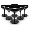 DOJA Barcelona | Bicchiere Piscina Plastica | 40 cl | Nero | 6 Pezzi | Calice Piscina Plastica | Plastica Dura Riutilizzabile | Coppe Piscina Plastica Policarbonato | Bicchieri per Cocktail