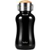 YOHKOH Mini borraccia termica con coperchio in bambù, piccola borraccia termica sottovuoto da 250 ml, per donne e bambini, per bevande calde per 12 ore e freddo per 24 ore, a prova di perdite, senza