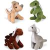 Living Nature Little Dinosaurier Plüschtier Clip - Schlüsselanhänger, Niedlicher Taschenanhänger