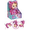 Lansay - MON BEBE CABRIOLES - Mimi il Gatto - Bambola Interattiva Morbidissima per Bambini dai 2 Anni - Fa le Capriole e Stimola il Movimento - Giocattolo Educativo Prima Infanzia - Idea Regalo Dolce