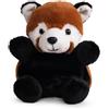 Living Nature LITTLE Living Nature Snugglies Panda Rosso Peluche - Collezione Animali Safari per Bambini, Giocattolo Morbido e Coccoloso