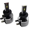 JEYEFFE Kit 2 Lampade LED H3 Auto 7200LM 50W 6000K Canbus IP67 | Kit da due lampade LED con canbus, 7200 lumen per la coppia, luce bianca 6000K, impermeabili IP67