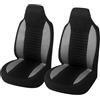Adunsiaoto 2 Pezzi Coprisedili Per Auto, Copri-Sedili Autos Universale Set Copri-Sedile Universali, Coprisedili Auto Dal Design Esclusivo, Coprisedili Universali Ideali Tutti Sedili Auto(Grigio)