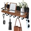 DEARBAG Appendi Chiavi Ingresso, Portachiavi Da Parete Legno, Con 6 Ganci Per Chiavi, Porta Chiavi Da Muro Per Casa, Appendichiavi Da Muro, Per Ingresso, Corridoio, Camera Da Letto, Soggiorno