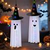 AnNissa Halloween Decorazioni Fantasma, Decorazioni di Halloween Fantasma da Appendere con Luci LED, Decorazione per Cortile Giardino Decorazioni per Feste