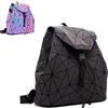 CAFINY Zaino Geometrico Borsa Geometrica Donne Modello Geometriche Olografica Borse Signore Borse Luminose Zaino Donna Olografico luminoso Daypack per Tempo Libero, College