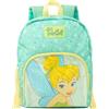 Disney Tinker Bell Zaino per ragazze | Incantevole zaino verde con glitter per bambini | Porta la magia ovunque con cinghie regolabili per il comfort personalizzato | Scomparti spaziosi
