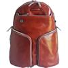 PIQUADRO Zaino stile business da lavoro realizzato in pelle colore cuoio CA3066B2/CU4 - marrone taglia unica