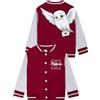 Harry Potter Giacca Bambino, Giubbotto Ragazza Hogwarts, Giacca Bomber Manica Lunga Edvige, Rosso 11-12 Anni