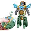 CudTrove Robot Fidget Spinner Trasformabile 2 in 1 | Giocattolo Sensoriale Antistress, Robotino Mini Trasformabile per Bambini e Adulti | Giocattolo hand spinner figo da viaggio per bambini di 3 anni (verde)