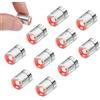 YUYWWAN 10 Pezzi Mini Luce LED, Micro Luci LED a Batteria, Luce per Casa delle Bambole, Luci LED Piccola per Feste Decorazioni, Vetrine, Fai da Te, Casa delle Bambole Illuminazione (Rosso)