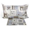 Tex family Copripiumino Tirolese Cuori "Aprica" Beige - Cotone 100% Artigianale Made in Italy - Cm. 155X200