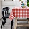 Chickwin Plaid Tovaglia in PVC, Rettangolare Plastificata Antimacchia Facile da Pulire Quadrato Tovaglie da Tavola Copertura di Protezione Tovaglia Cucina Giardino Picnic (140x180cm,Rosso)
