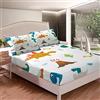 Loussiesd Set di lenzuola con angoli e dinosauri Kawaii, set di lenzuola con angoli Jungle Dino, set di lenzuola per bambini, ragazzi, ragazze, adulti, senza lenzuolo per letto king size