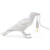 SELETTI Bird Lamp Waiting Lampada da Tavolo Corvo Bianco