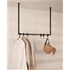 M Metallbude METALLBUDE RUBI Design appendiabiti 60 x 80 cm rettangolare realizzato in acciaio verniciato a polvere di alta qualità corridoio armadio camera da letto spogliatoio minimalista moderno stabile