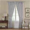 Elrene Home Fashions 026865721874 Oscurante. & Energy Efficient Foderato Tasca da Finestra Tenda Plissettata Regal Solido Pannello, Gray, 52 x 84