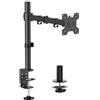 AISENS Supporto da tavolo eco girevole e inclinabile per monitor TV 10 kg 3 perni 1 bracci 17 32 nero