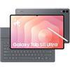 Samsung Galaxy Tab S11 Ultra con 3 anni di garanzia & Book Cover Keyboard Slim, Tablet AI, Wi-Fi, Design Ultra-Sottile, DeX, RAM 12GB, 256 GB, Batteria a Lunga Durata, Gray[Vers Italiana]