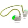 EJEAS Cuffie sportive X3 per la guida aerea, senza fili, Bluetooth 5.3, con luce notturna, ideali per la corsa, ciclismo e sport (verde)